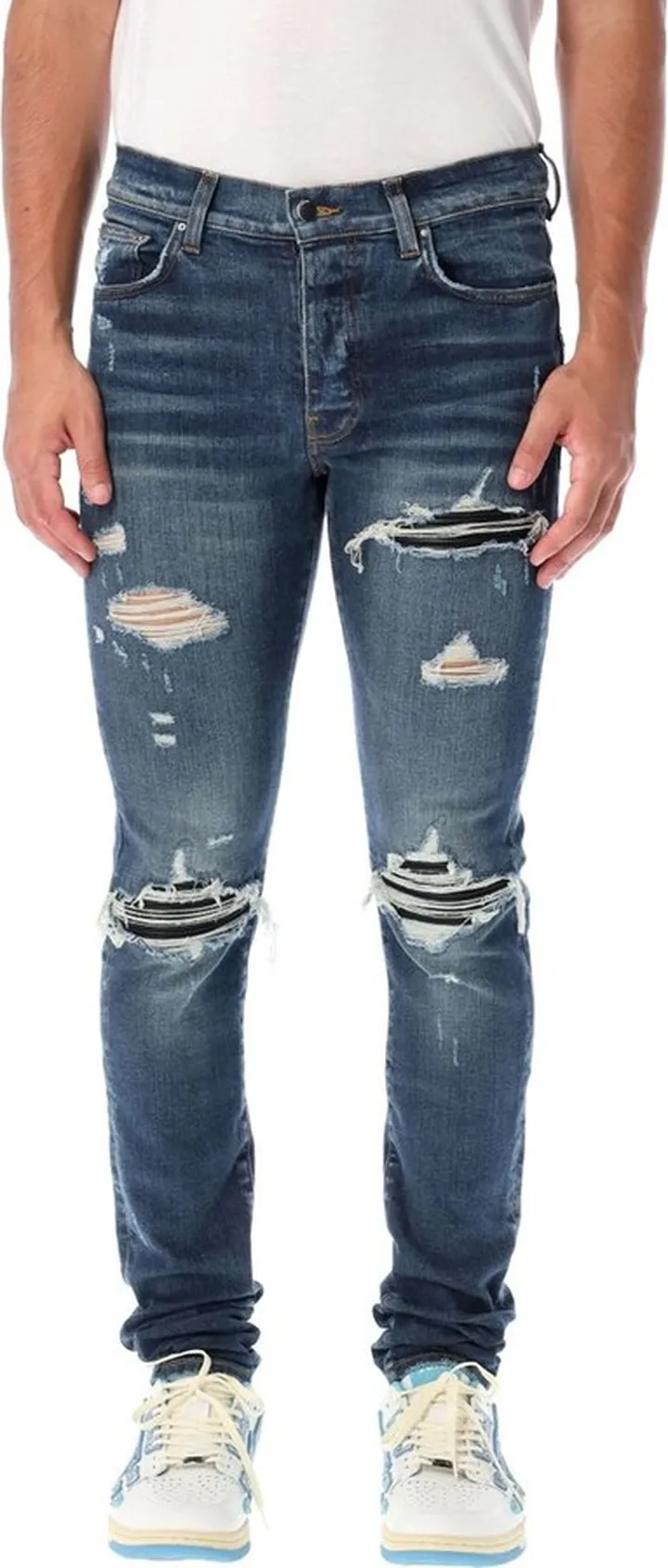 Amiri Mx1 Distressed Skinny Jeans