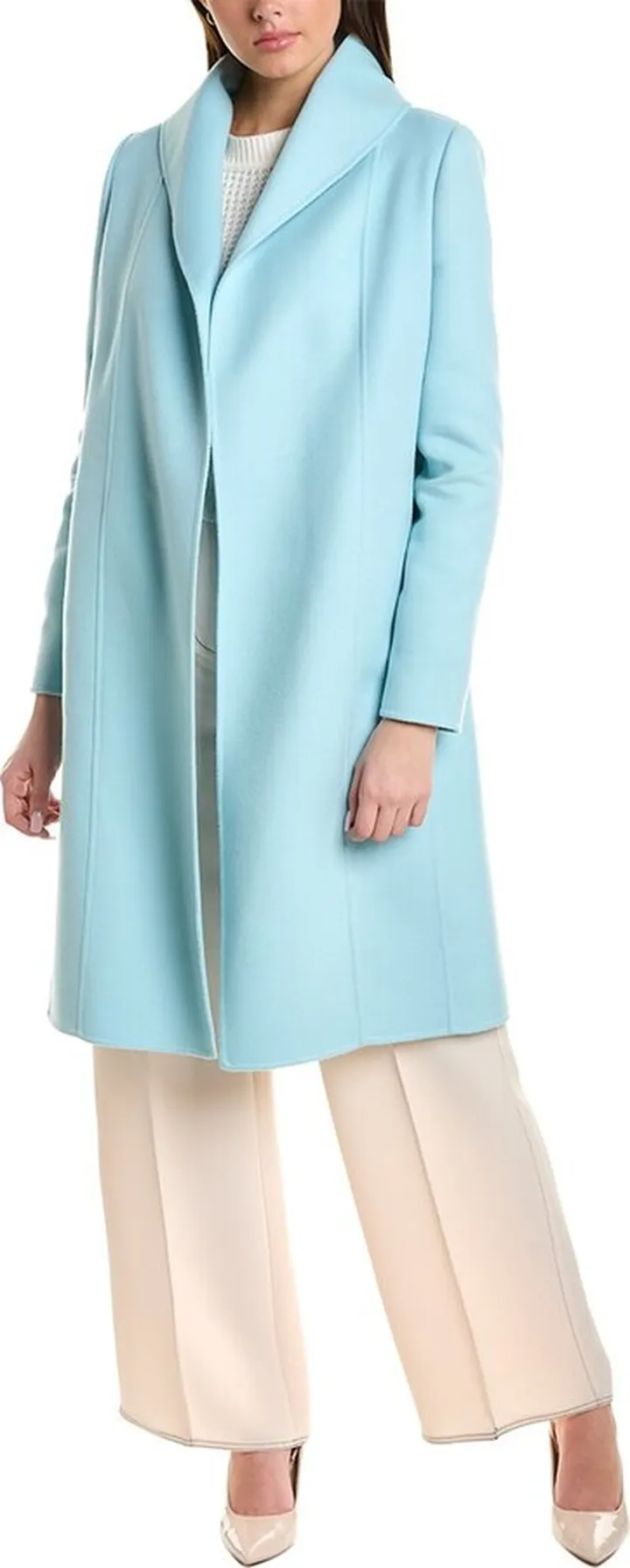 Oscar De La Renta Silk-Lined Wool & Cashmere-Blend Coat