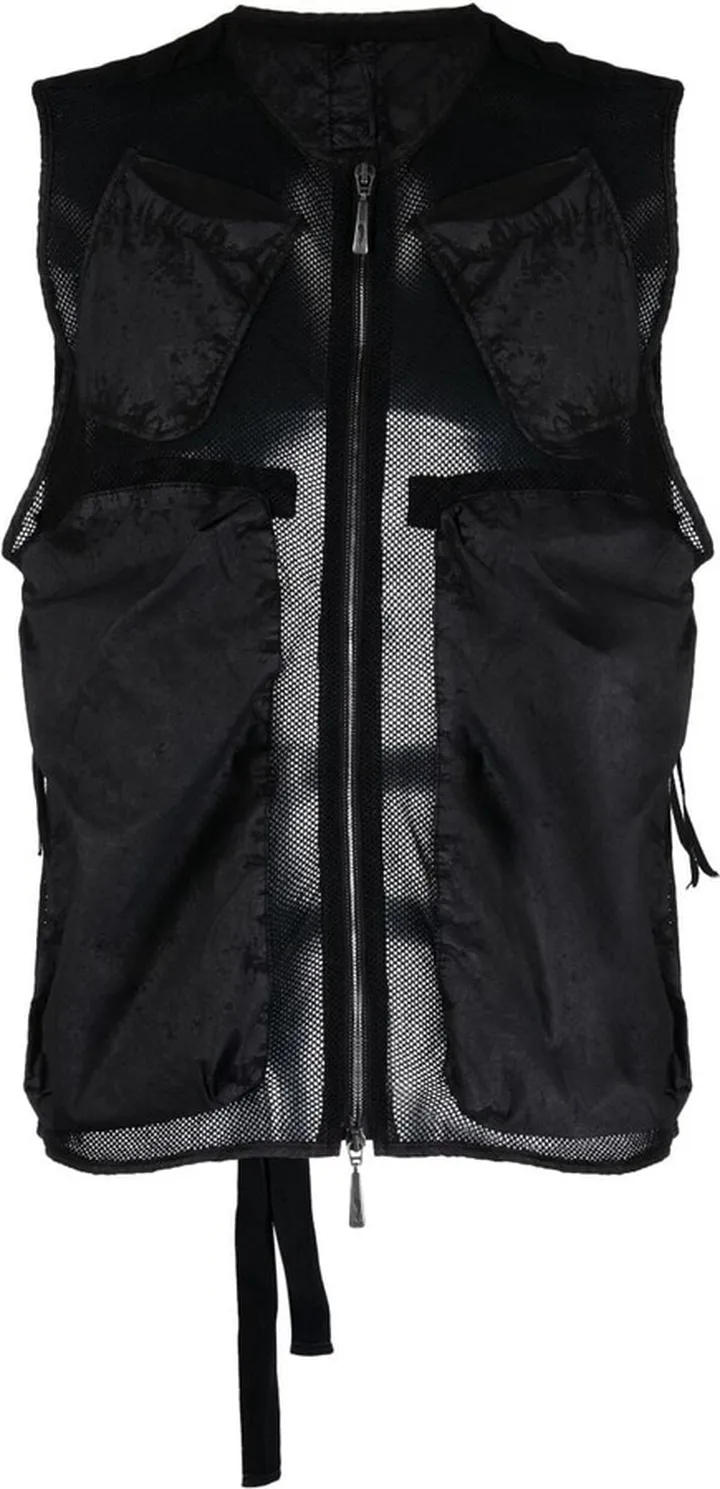 Fully-Perforated Cotton Waistcoat