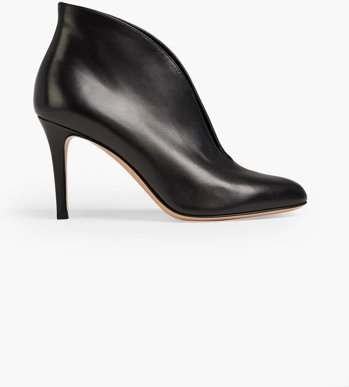 Leather ankle boots