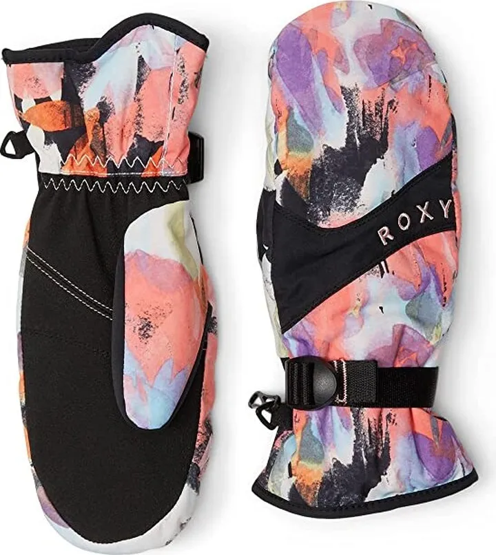 Roxy Jetty Mittens (True Black Tenderness) Extreme Cold Weather Gloves