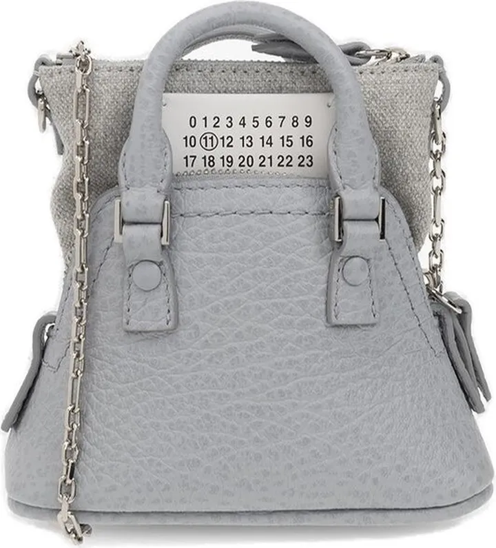 Maison Margiela Numbers-Patch Zipped Mini Shoulder Bag