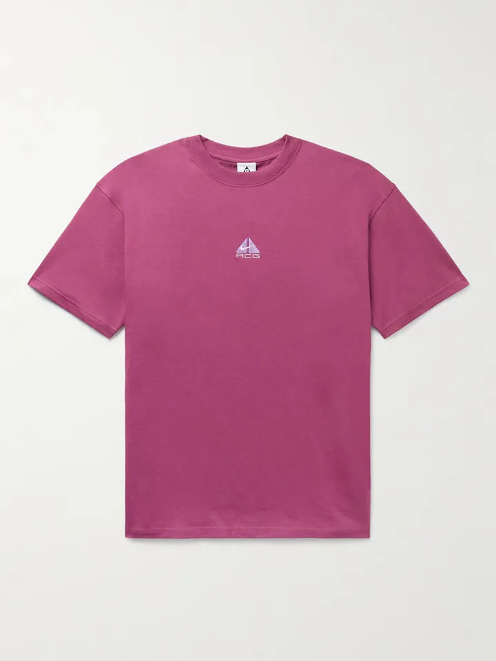 ACG Logo-Embroidered Recycled-Jersey T-Shirt