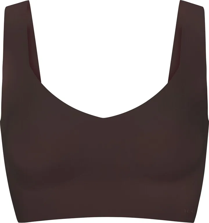 Naked Plunge Longline Bra | Espresso