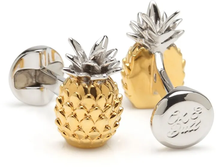 3D Pineapple Cuff Links