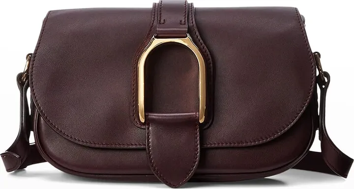Welington Flap Leather Saddle Shoulder Bag