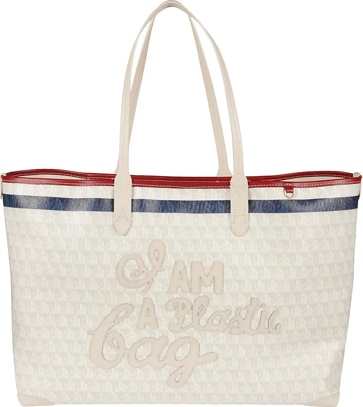 I Am Plastic Bag Patched Tote