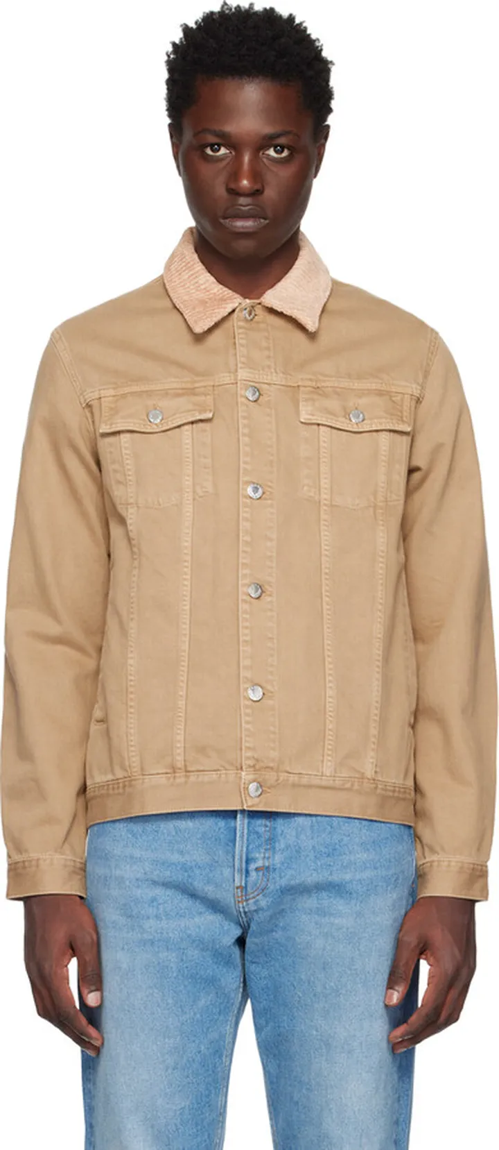 Séfr Tan Cane Denim Jacket