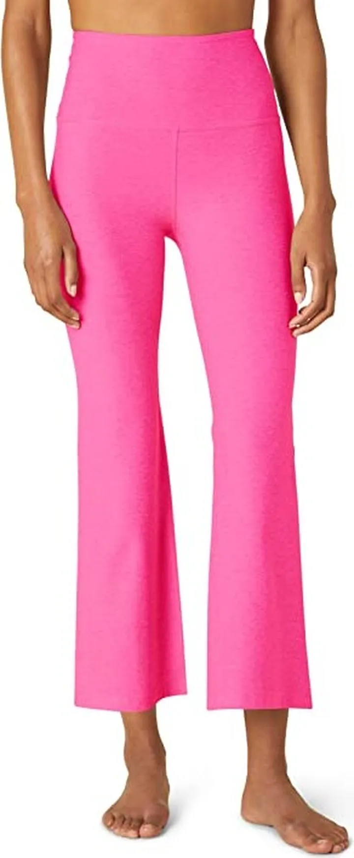 Beyond Yoga Spacedye Retro Cropped Pants (Pink Hype Heather) Women's Clothing