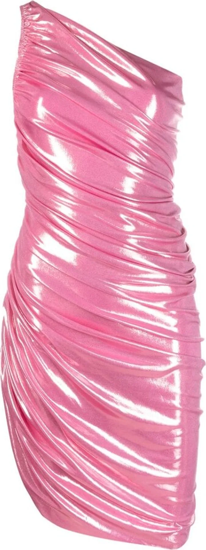One-Shoulder Metallic Dress
