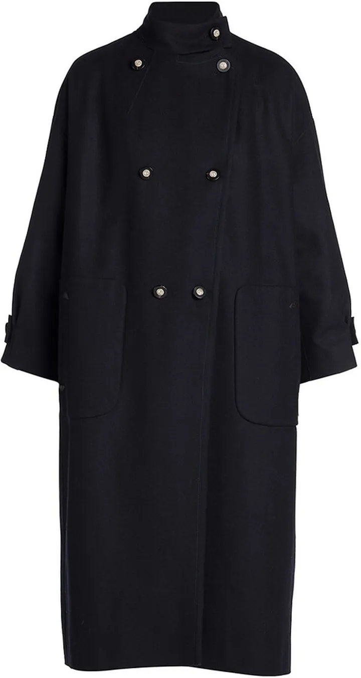 Virgin Wool Trench Coat
