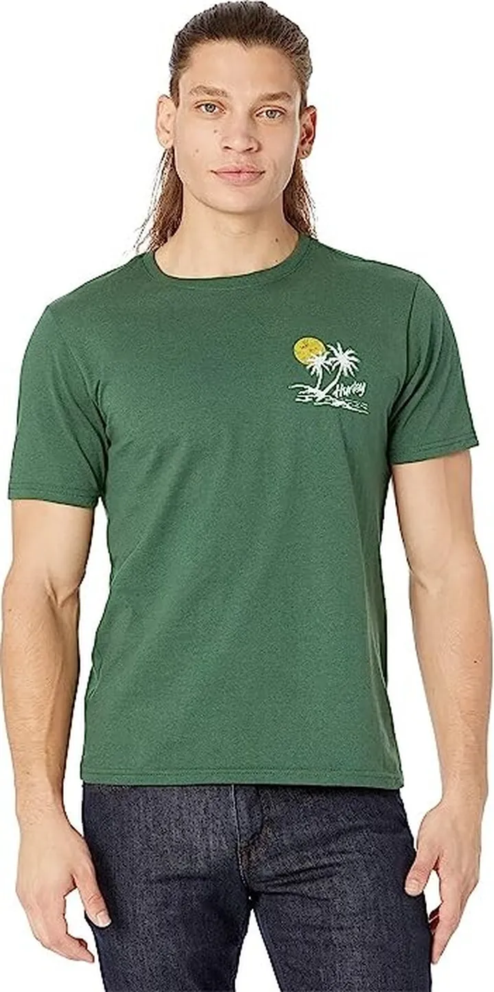 Hurley Little Vacay Short Sleeve Tee (Jungle) Men's T Shirt