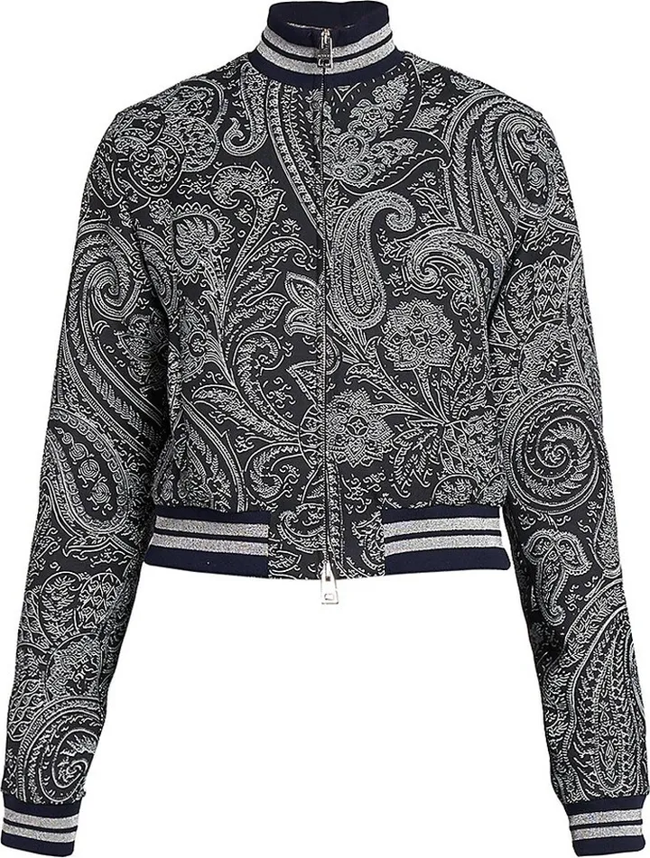 Paisley Blotch Bomber Jacket