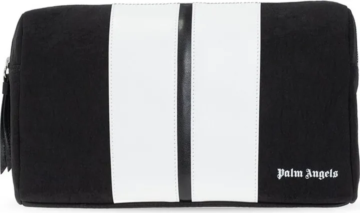 Palm Angels Logo-Printed Zip Around Toiletry Bag