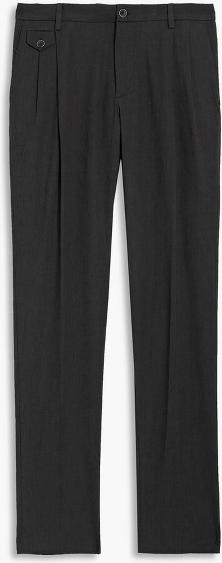 Slim-fit cotton-blend twill pants