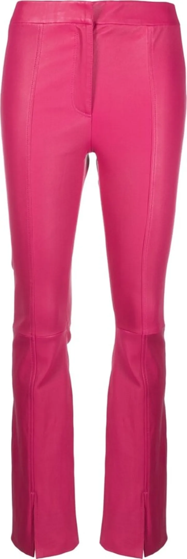 Slim-Cut Leather Trousers