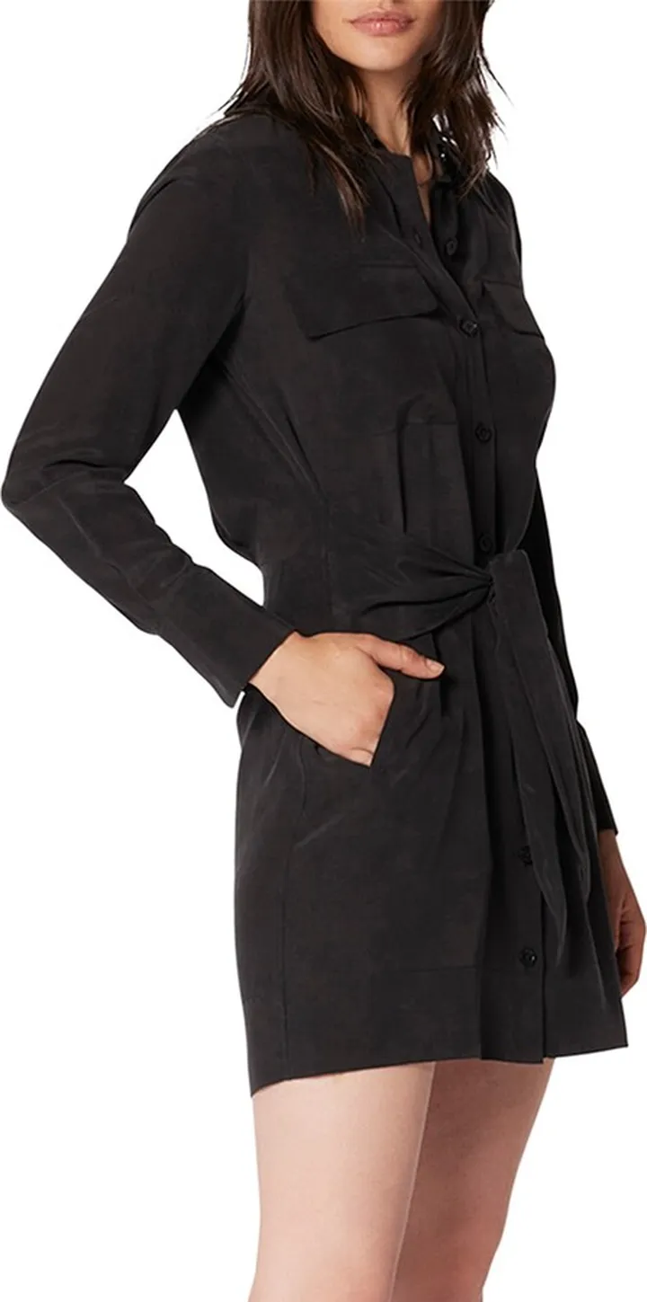 Bayler Draped Mini Shirtdress