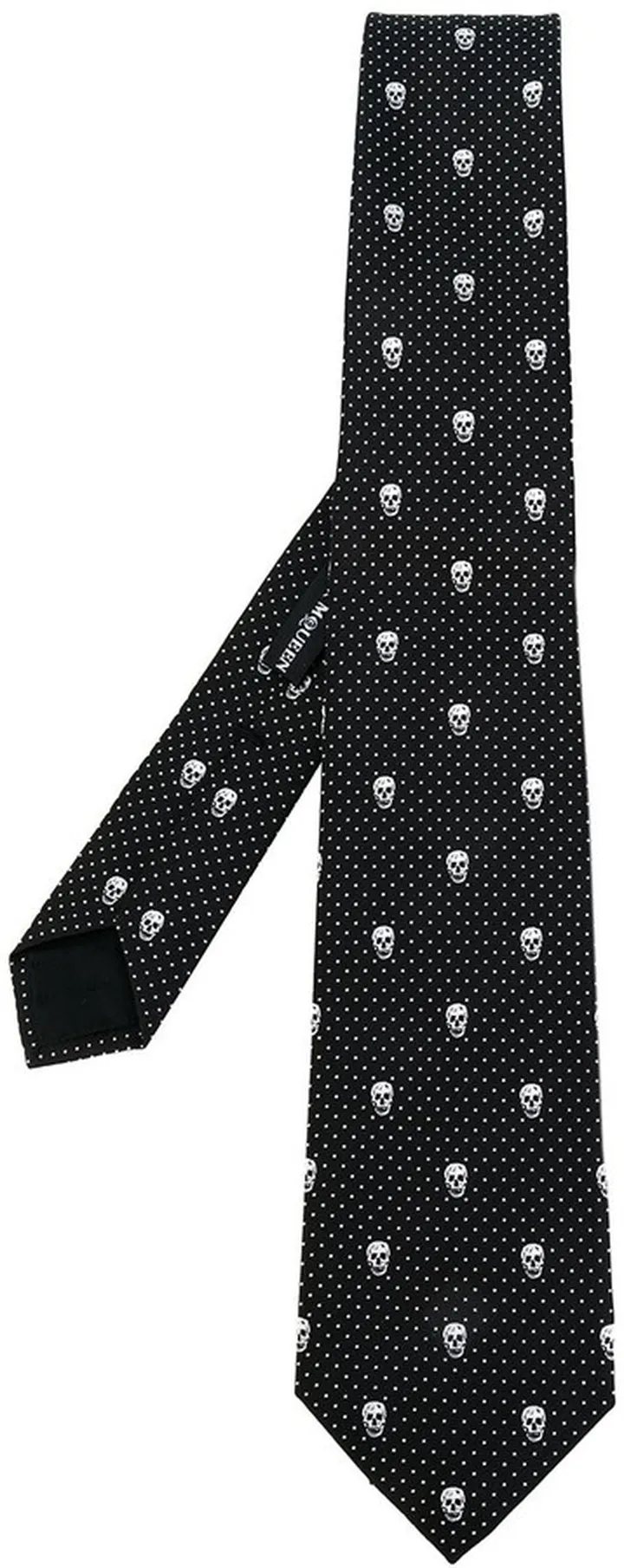 Skull-Print Tie
