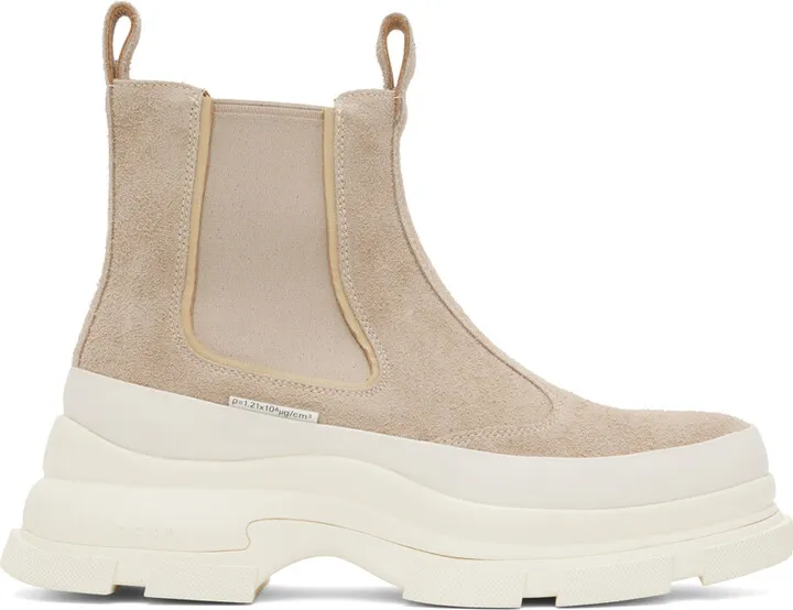 both Beige Gao Eva Chelsea Boots