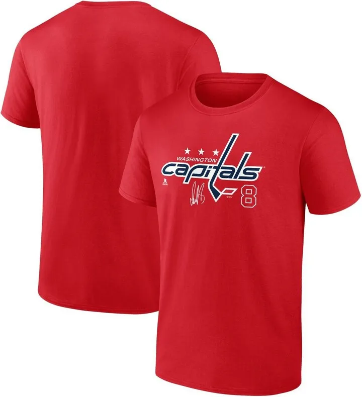 Men's Fanatics Branded Alexander Ovechkin Red Washington Capitals Name and Number T-shirt