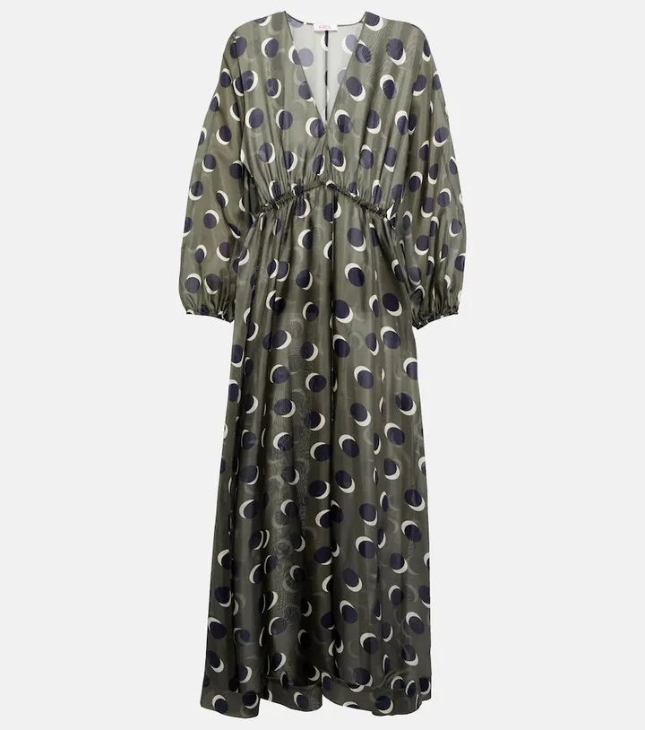 Neptune printed silk maxi dress