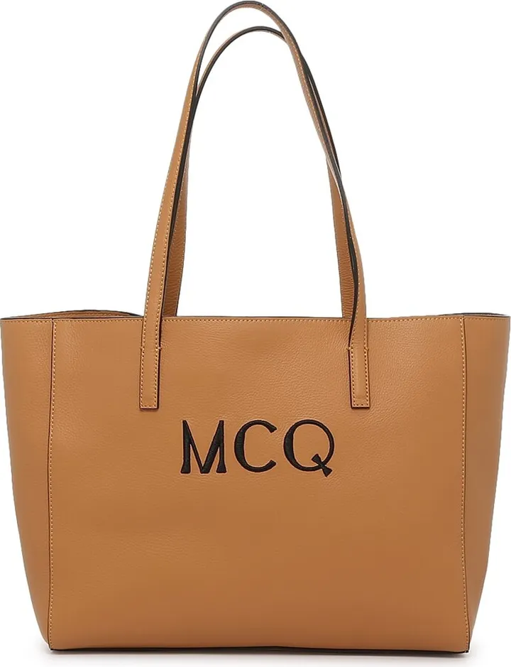 MCQ by Alexander McQueen Logo Leather Tote Bag