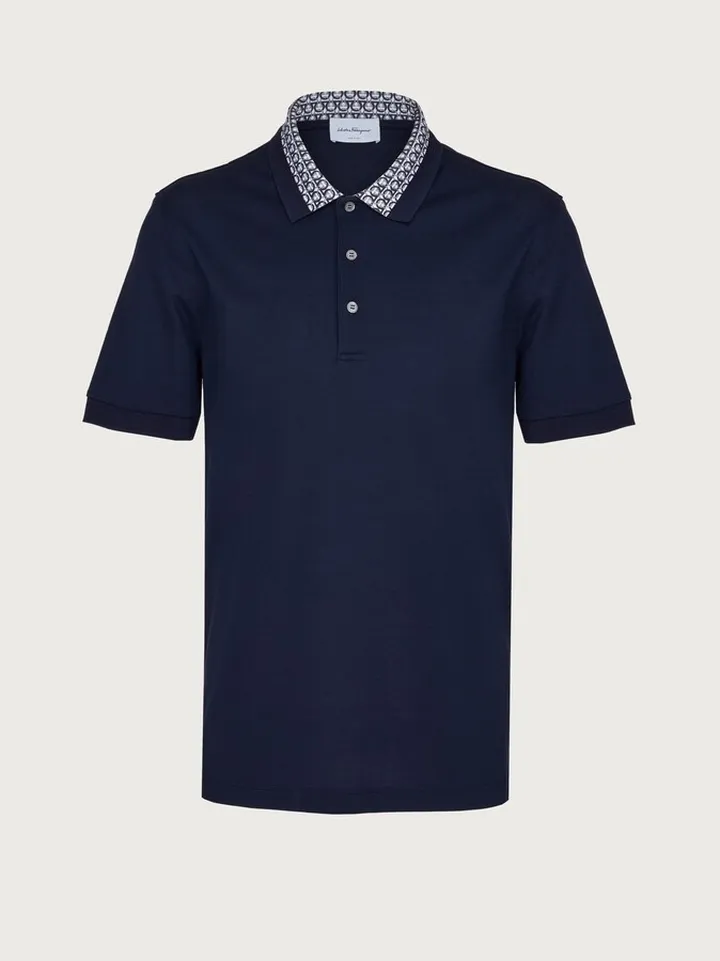 Ferragamo Men Polo Blue