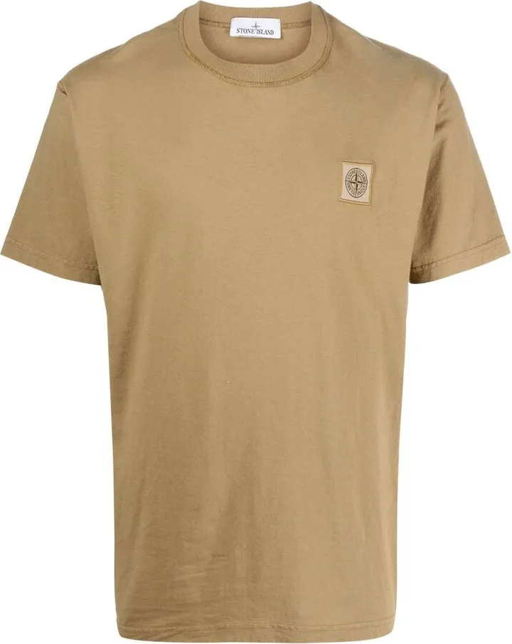 logo-patch cotton T-shirt