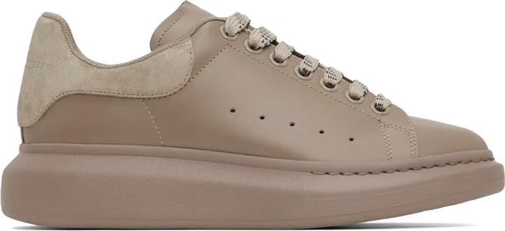 Alexander McQueen Taupe Oversized Sneakers