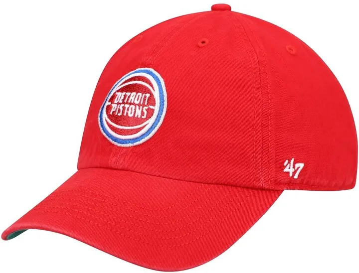 Men's '47 Red Detroit Pistons Team Franchise Fitted Hat