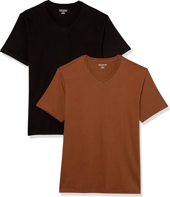 Amazon Essentials Men's Slim-Fit Short-Sleeve V-Neck T-Shirt