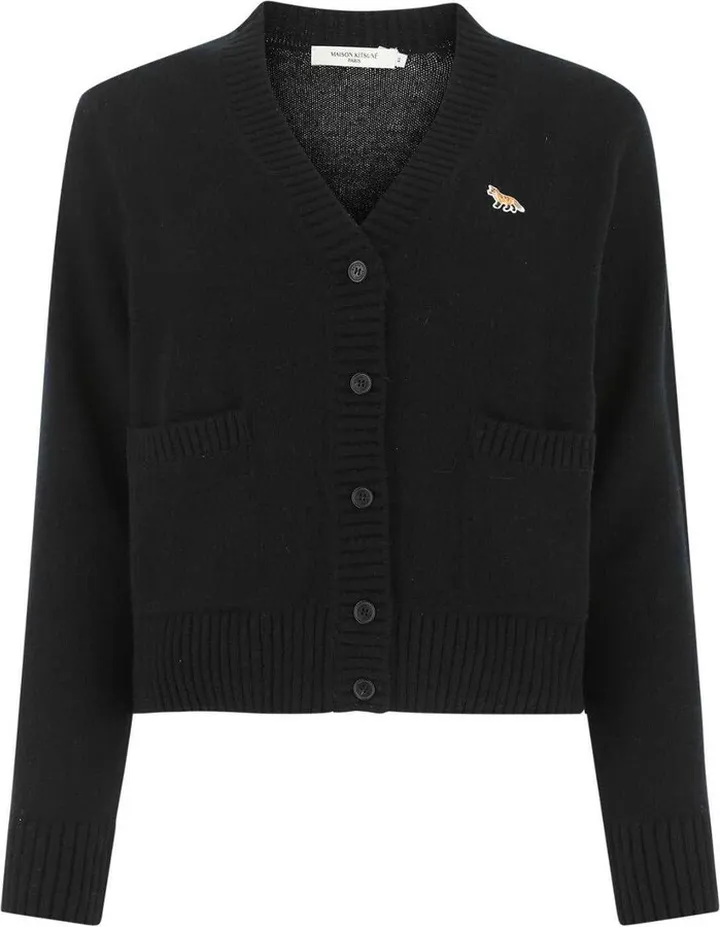 V-neck Long-sleeved Cardigan