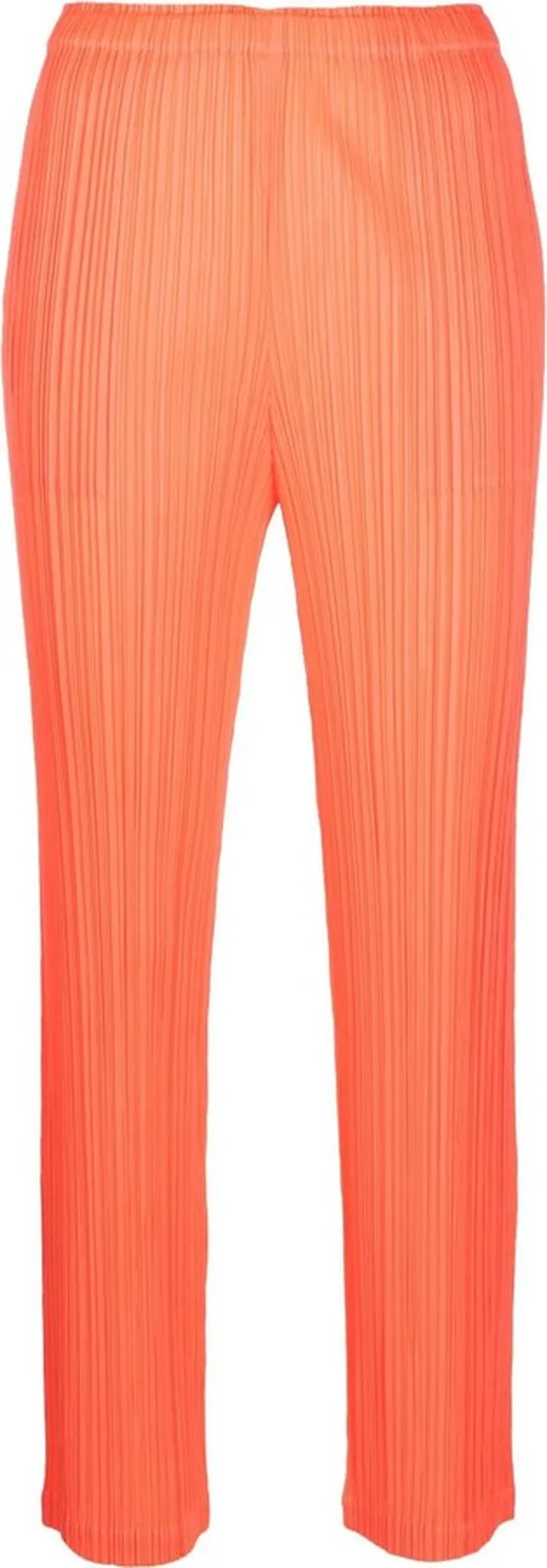 Orange Monthly Colors January Plissé Cropped Trousers