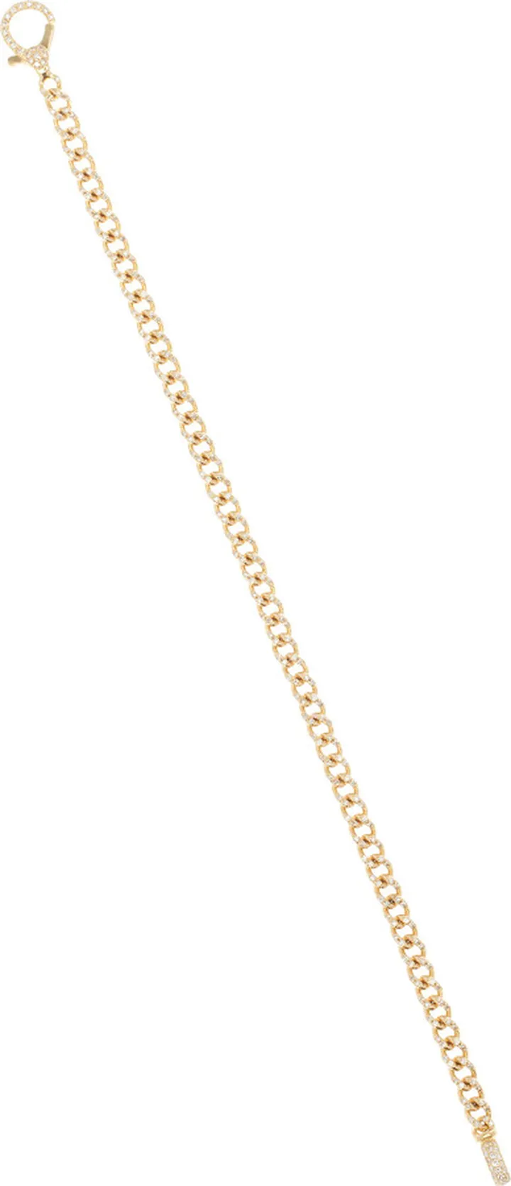 Women's Baby 18K Yellow Gold Diaond Link Bracelet