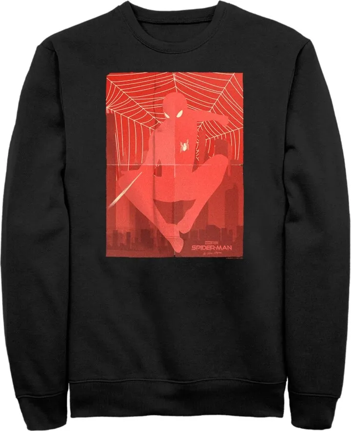 Men's Marvel Spider-Man: No Way Home Red Poster Sweatshirt - Black - Medium