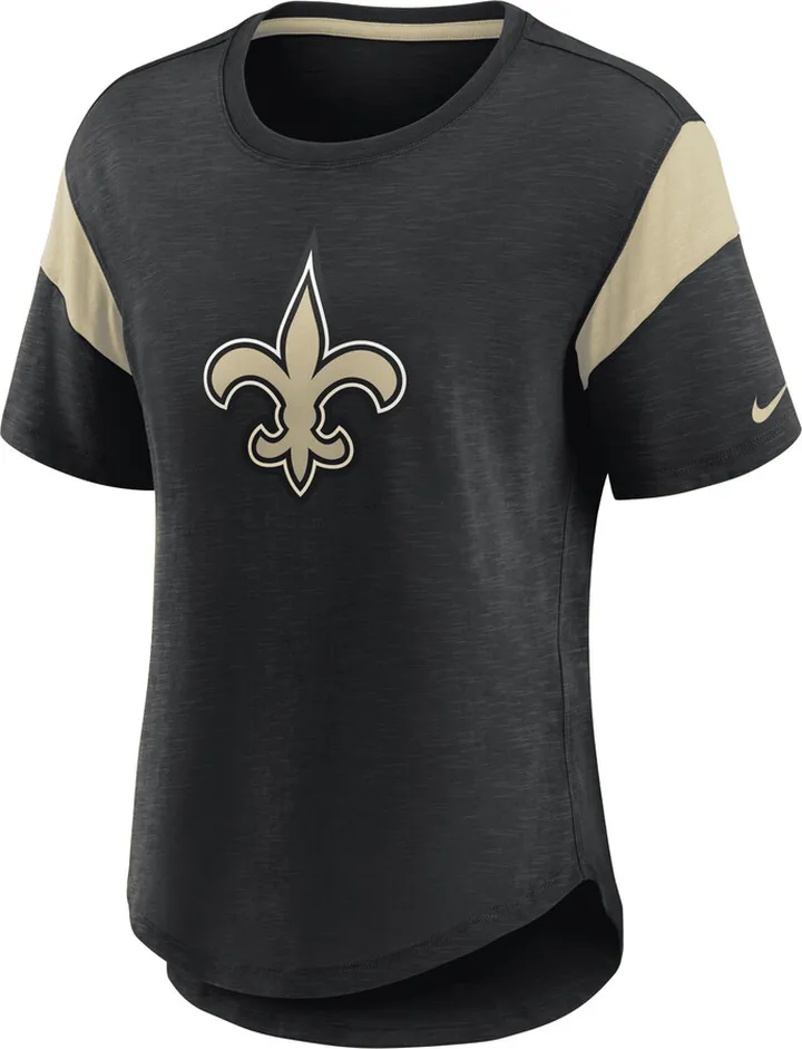 Nike Women's Fashion Prime Logo (NFL New Orleans Saints) T-Shirt in Black