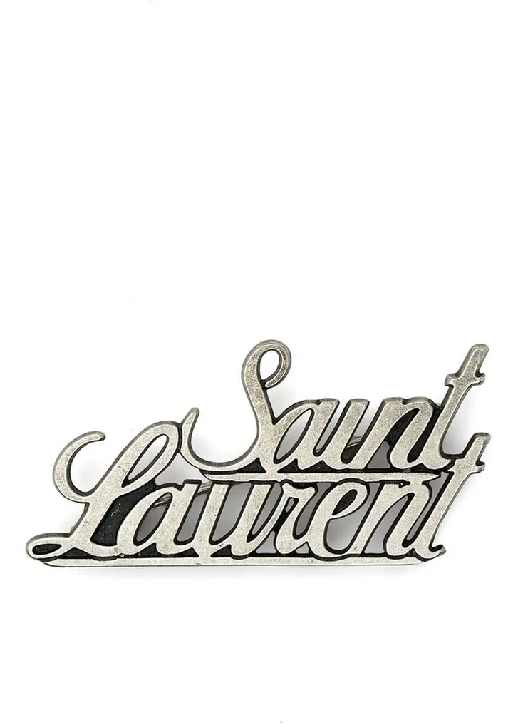 Signature logo brooch