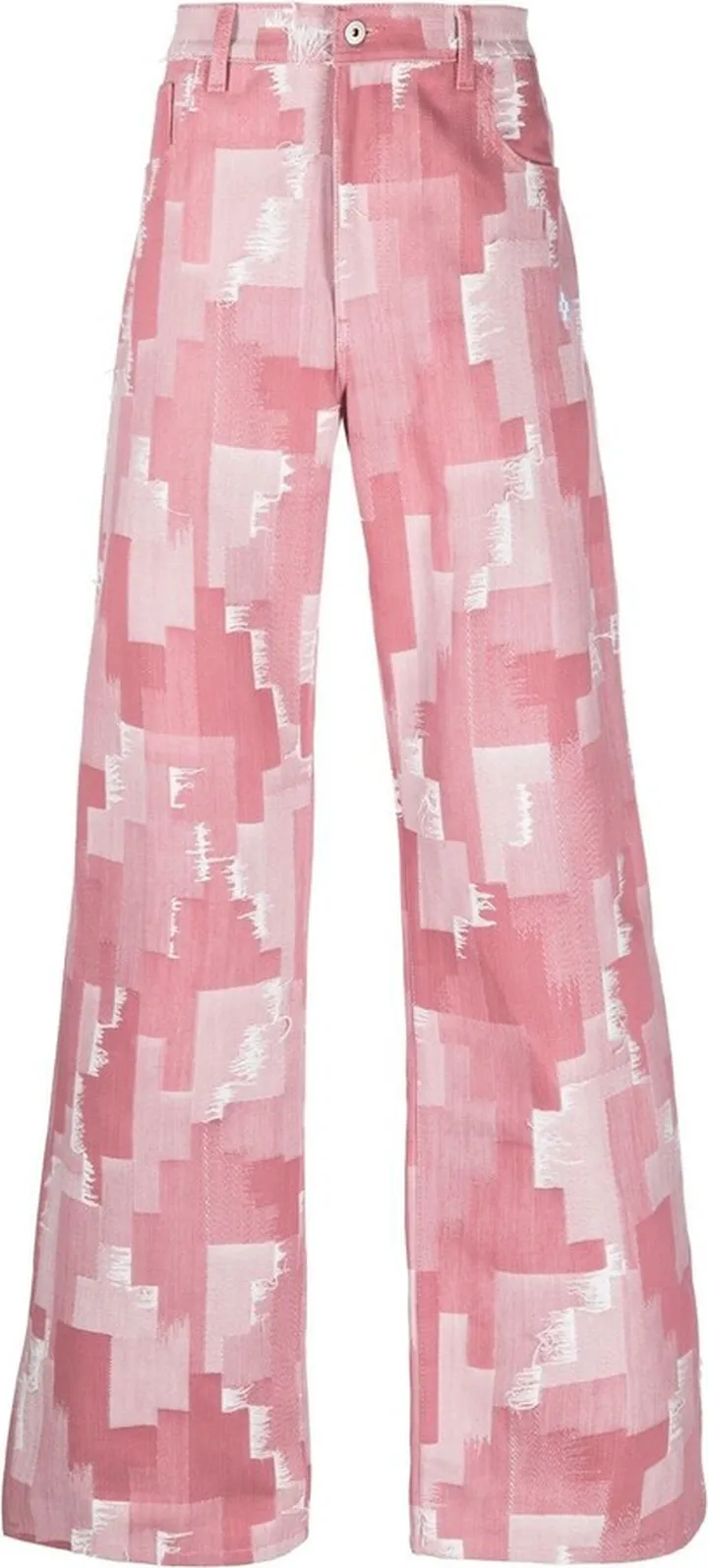 Wide-Leg Denim Trousers