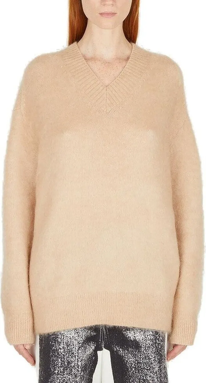 Acne Studios V-Neck Knitted Sweater
