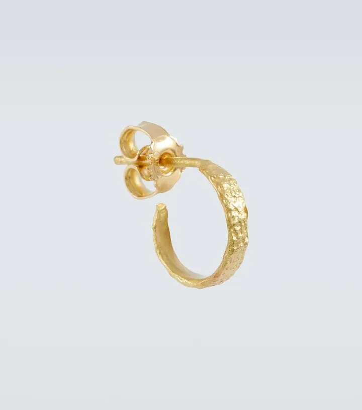 Roxy Small 18kt gold single hoop earring