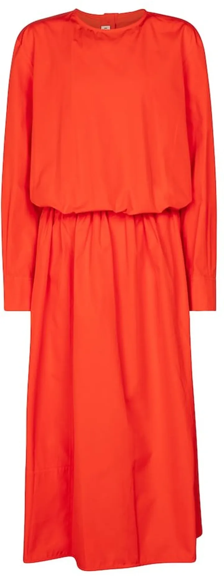Cotton poplin midi dress