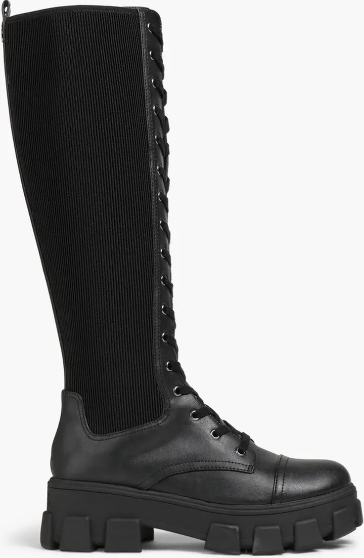 Dinah faux leather combat boots