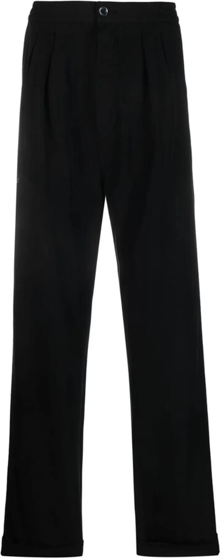 Straight-Leg Lyocell Trousers