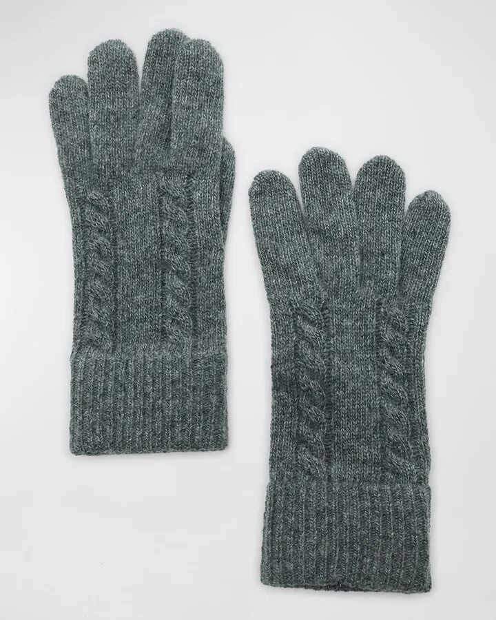 Cashmere Cable Knit Gloves