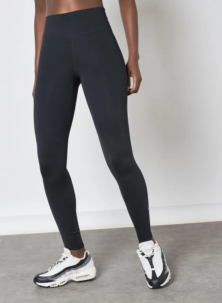 One Luxe Mid-Rise Leggings Black/Clear