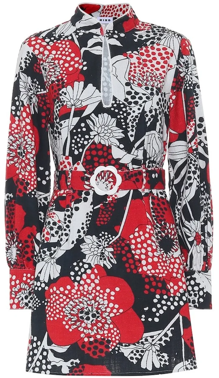 Michelle floral cotton minidress