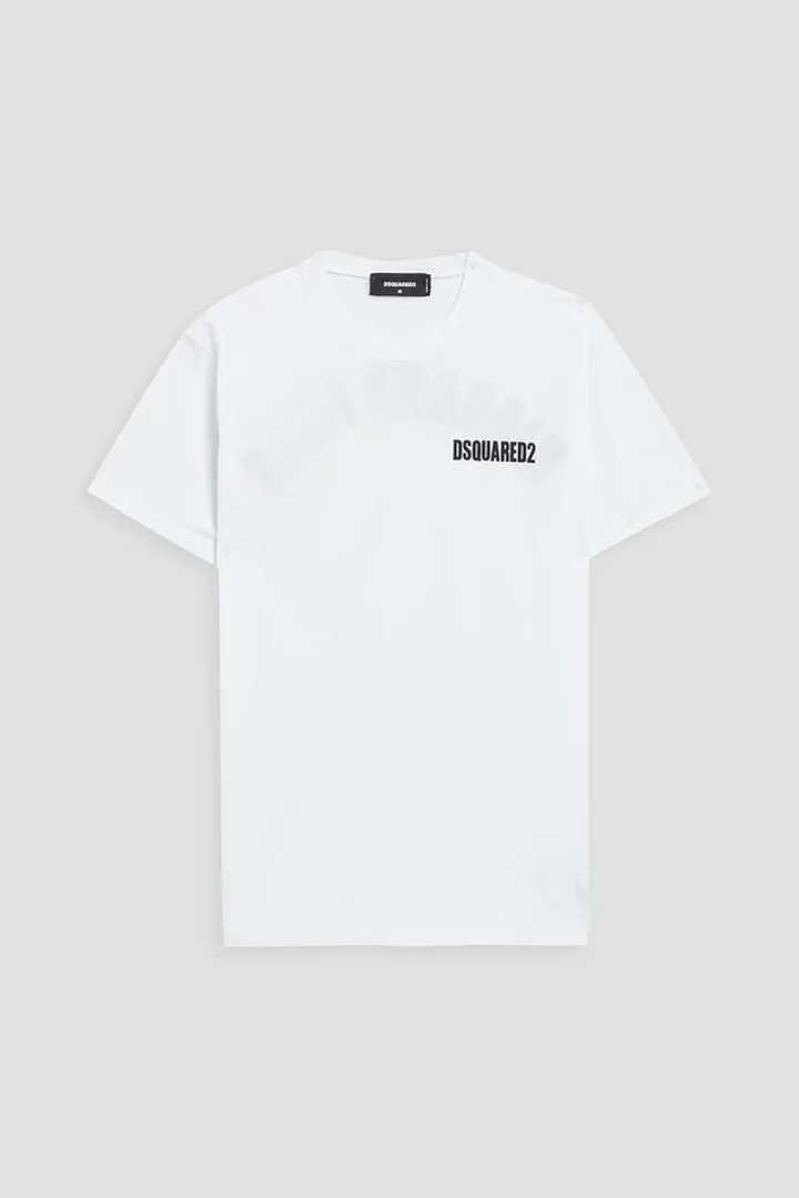 Printed cotton-jersey T-shirt