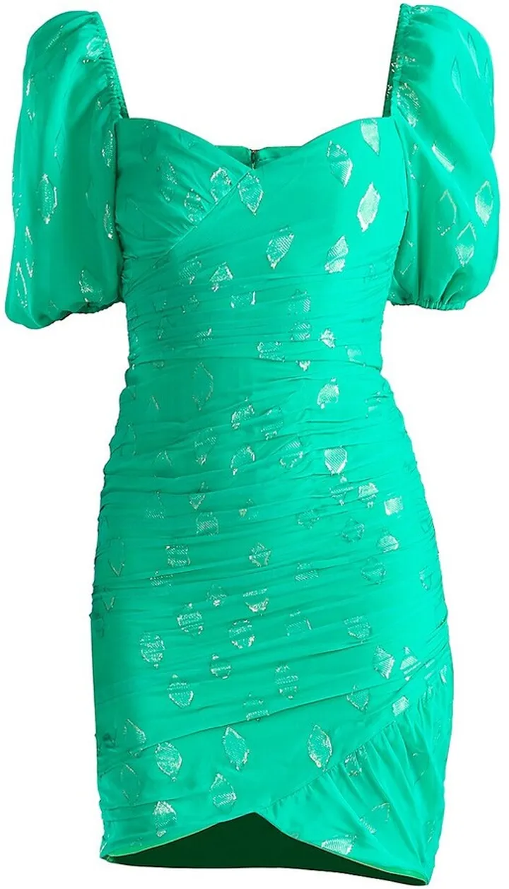 Lexa Puff-Sleeve Mini Dress