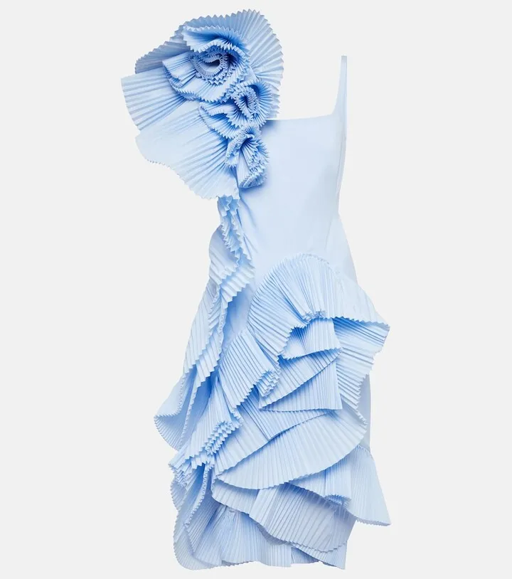 Pleated midi dress