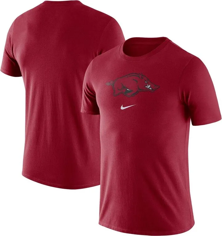 Men's Nike Cardinal Arkansas Razorbacks Essential Logo T-shirt